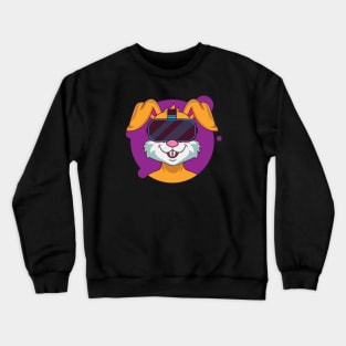 Bunny Wearing VR Headset Crewneck Sweatshirt